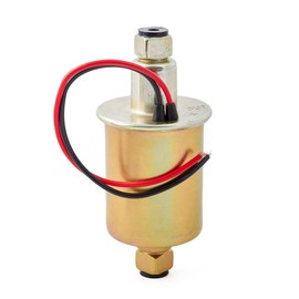 UTSAUTO E8012S Electric Fuel Pump 12V Low Pressure Inline Transfer Diesel Fuel Pump 5-9 PSI for Carburetor Engine E8012S FD0002 P60430, EP12S