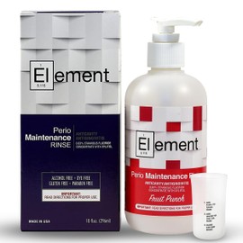 Stannous Fluoride Mouthwash - 10 Fl. Oz. 0.63% Antimicrobial Perio Rinse - Alcohol Free, Dye Free, Paraben Free - Refreshing Flavor (Fruit Punch)