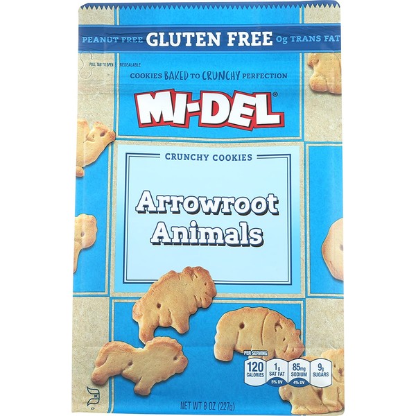 Mi-Del Gluten Free Cookies, Arrowroot, 8 Ounce