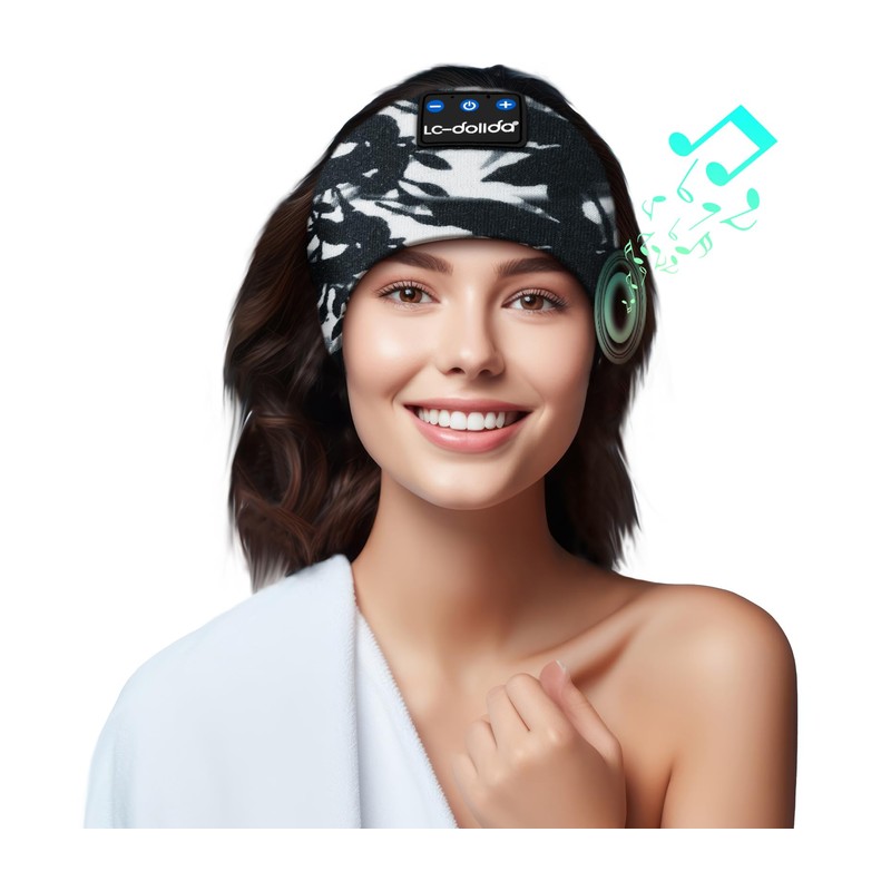 Sleep Headphones Headband, Bluetooth Headband for Side Sleepers Music Sleeping