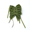 Velvet Napkin Bows Moss Green set of four