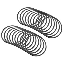 QUARKZMAN Nitrile Rubber Washer 42 mm x 38 mm x 2 mm for Tap Plumbers Repair Seal Connection, Black Pack of 20