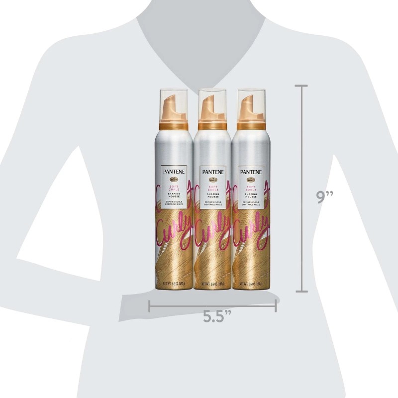Pantene ​​Pantene Curl Mousse - 3pk, 6.6oz, Defined Curls​