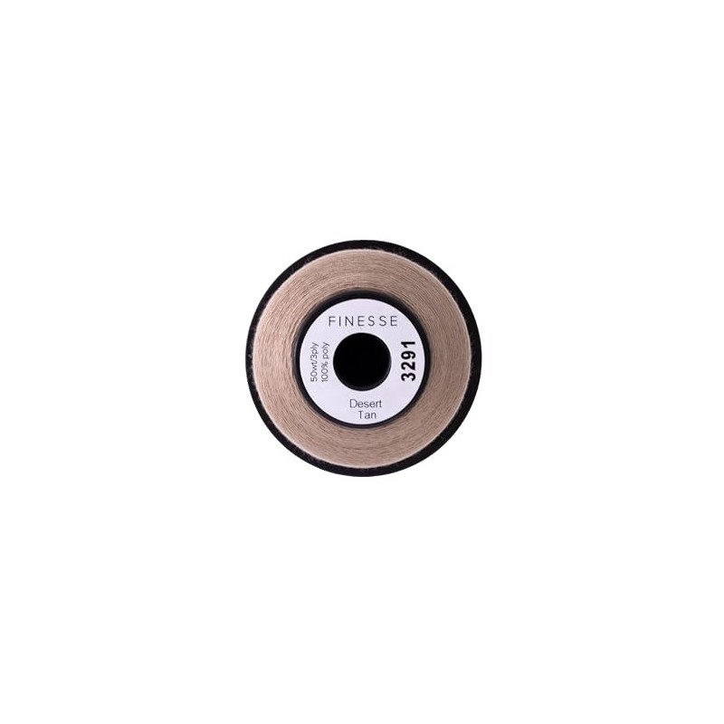 Finesse Thread Solid Colors | 100 % poliéster, 3 capas,