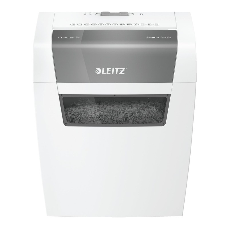 Leitz IQ Paper Shredder, Cross Cut, 6 Sheet, 4 Gallon