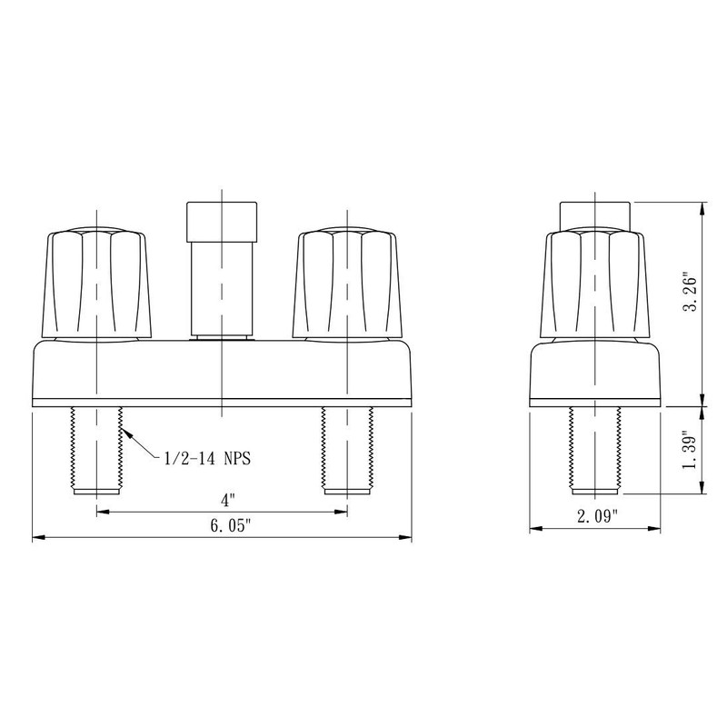 Dura Faucet (DF-SA180-BK) Exterior Quick Connect Faucet (Black)