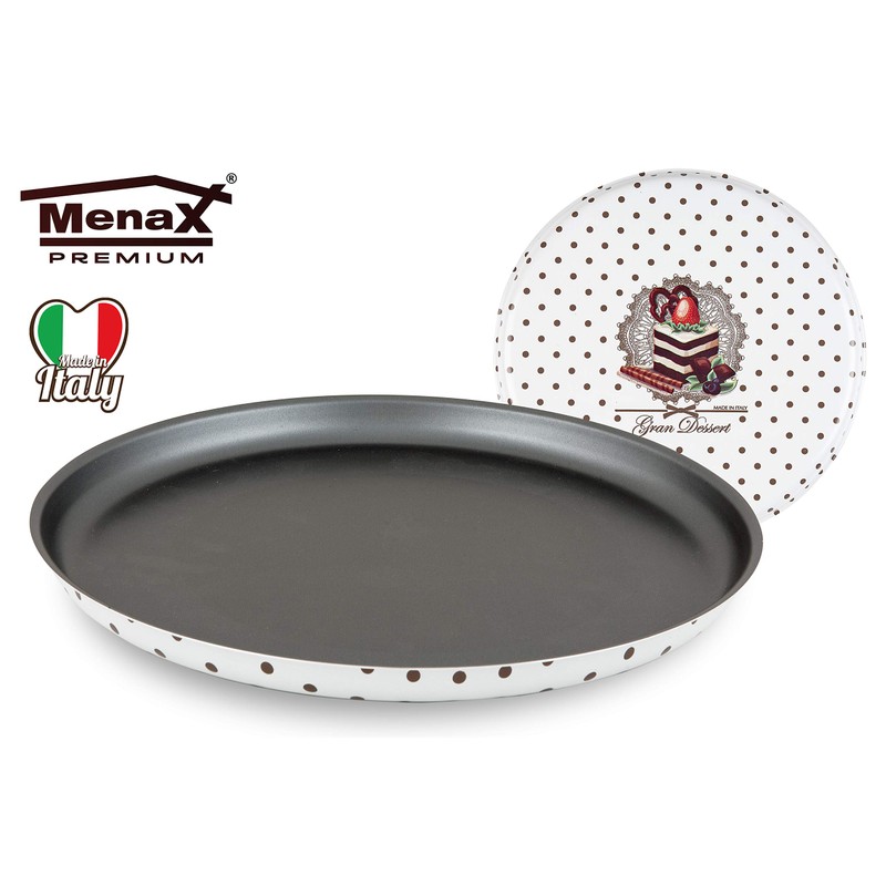 Menax Large Dessert Pizza Mould for Oven, Diameter 30 cm,
