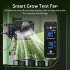 DAOTAILI Grow Tent Fan 6”, LCD Display with Sensor, Adjustable