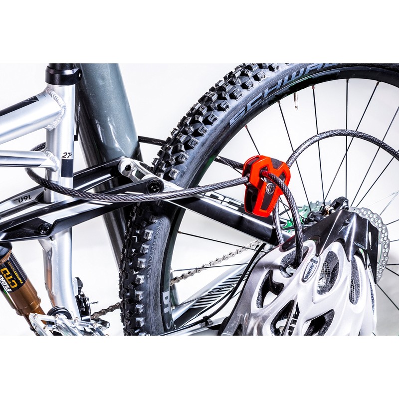 Safeman T-Shirt Multi-Functional Combination Cable Lock – Black/Red, 185 x