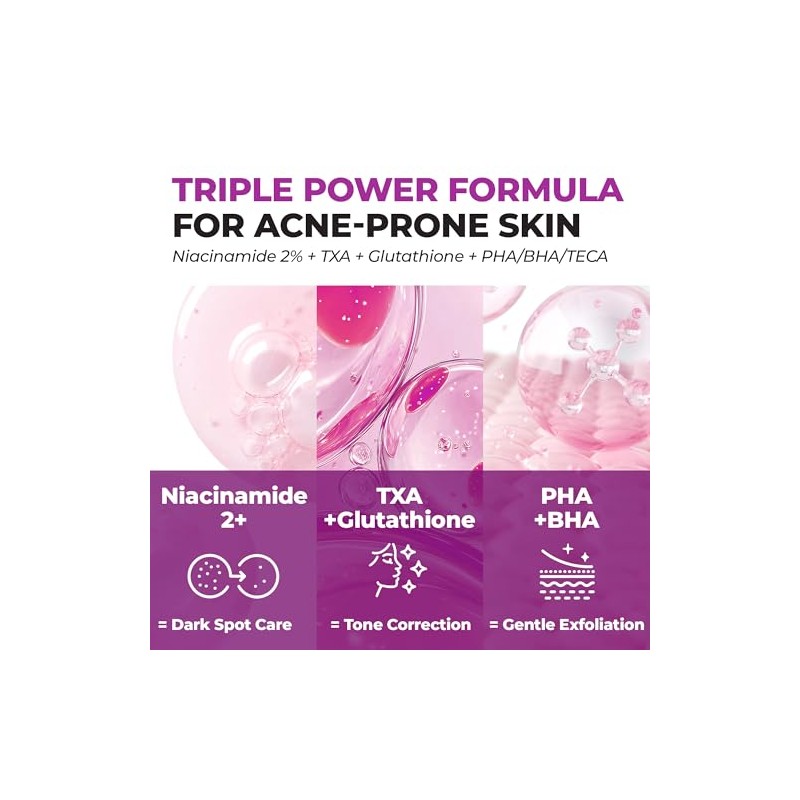 JUMISO Niacinamide 2% Exfoliating Face Toner with PHA + BHA