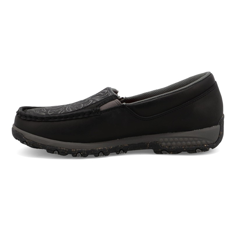 Twisted X The Women's Slip On Driving Moc, Black &