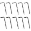 RUIAN Square Bend Hooks, Carbon Steel Self-Tapping Screw Hooks L