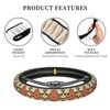 Ethnic Aztec Geometric Native Boho Car Steering Wheel Cover,Non-Slip Elastic