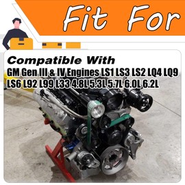 LEVANLIGHT Aluminum Oil Diverter ls Barbell fits for GM Gen III & IV Engines LS1 LS3 LS2 LQ4 LQ9 LS6 L92 L99 L33 4.8L 5.3L 5.7L 6.0L 6.2L OE#12573460