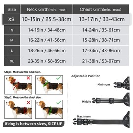 Timos No Pull Dog Harness, No Choke Front Lead Dog Reflective Harness, Adjustable Soft Padded Pet Vest with Easy Control Handle for Small Medium Large Dogs