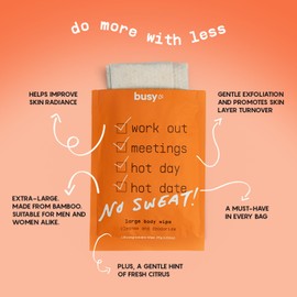 Refresh Line Body Wipes for Women - Pack of 3 (10ct) Fresh Citrus Body Wash Wipes & Armpit Wipes - Zero-Waste Gym Wipes & Cleansing Wipes - No Rinse Bathing Wipes for Adults