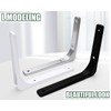 ZiYuya 4PCS Shelf Bracket, Right Angle Corner Brackets Heavy Duty