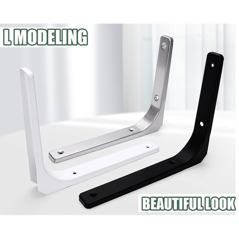ZiYuya 4PCS Shelf Bracket, Right Angle Corner Brackets Heavy Duty