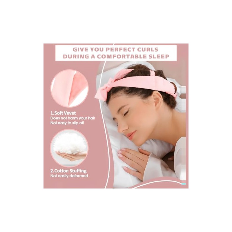 Rizadores de pelo sin calor para dormir, para mujeres, para