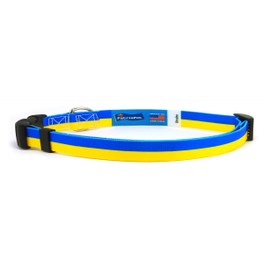 Ukrainian Cat Collar | Breakaway Cat Collar | Safety Release Buckle | Ukraine Flag | USA Made