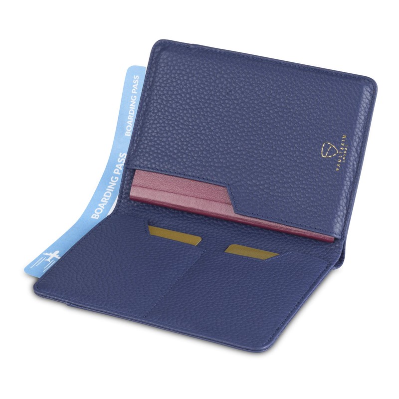 Vaultskin KENSINGTON - Cartera para Pasaporte Minimalista de Cuero con