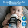 Dr. Brown's Milestones 100% Silicone Baby Bottle Handles, Wide-Neck, Removable