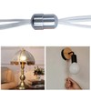 NA 6 Pack Cord Connector Metal Chrome Bathroom Light Pull