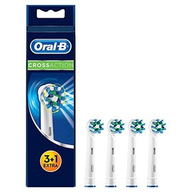 Oral B Cross Action - 4 cabezales de cepillo para polvo de dientes eléctricos