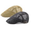 LOKIDVE 2 Pack Men's Mesh Newsboy Ivy Hat Breathable Summer
