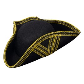 Dress Up America Tricorn Hat for Adults – Colonial Hat for Men