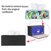 BTSKY Rectangular Tissue Box Cover Holder PU Leather Napkin Holder