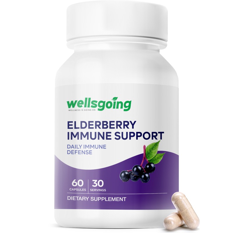 Elderberry Immune Support with Vitamin C, Zinc & Black Elderberry