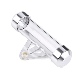 Waterproof Document Holder For Motorcycle, Silver Insurance Disc Holder, Universal Motorcycle Motorbike Secure Tax Disc Tube Cylindrical Holder Frame