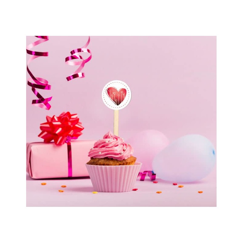 Logbuch-Verlag 12 Cupcake Toppers - Muffin Plugs 9 cm with