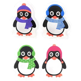 Luxtor Penguin Hand Warmers Set of 4 Cute Pocket Warmers for Warm Hands in Winter