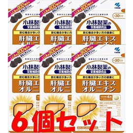 [Set of 6] Liver Extract Ornithine, 120 Capsules, Approx. 30 Day Supply