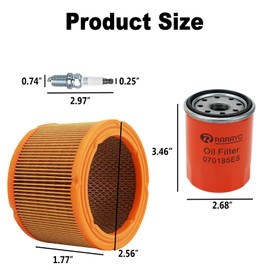 RARAYC 5665 Maintenance Kit Compatible with Generac 20KW Cooled Generators 999cc Engine (Prior to 2013 with Paper Funnel Oil Wipe Replace Part Number 00G5894 Air Filter 070185E Oil Filter