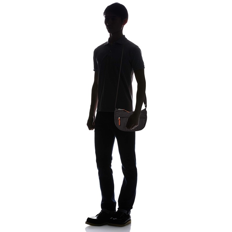 GREGORY Men's Shoulder Bag Teeny Satchel, Black, Free size