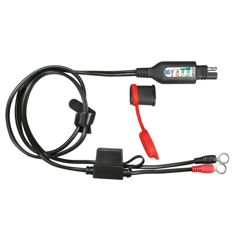 OptiMATE MONITOR O-128, Permanent battery lead with integrated battery status/charge