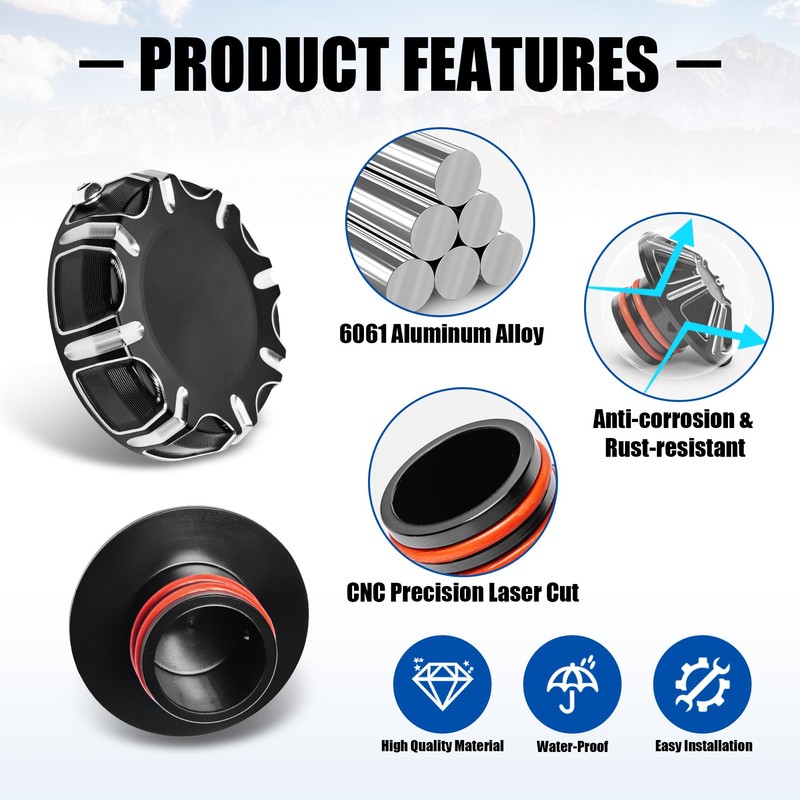 Axle Cap & Wheel Bearing Covers Set for Can-Am Ryker