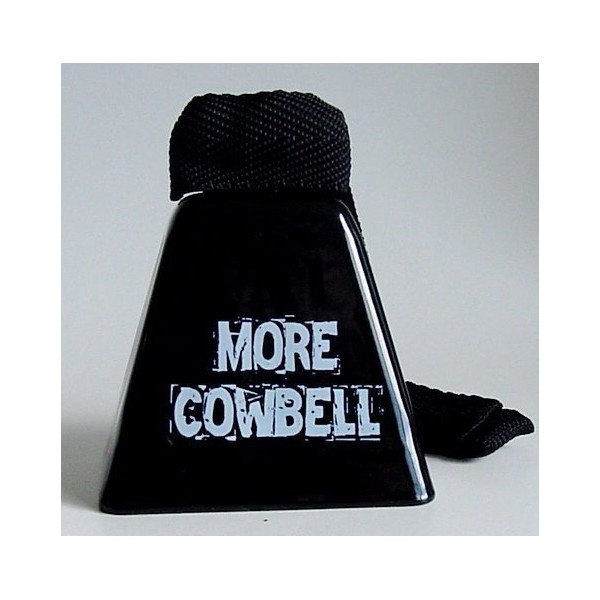 MORE Cowbell: 3-1/2" high bell with printed MORE Cowbell SNL