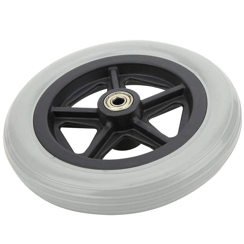Wheelchair Casters 7" (176mm) 608ZZ Bearings Rubber