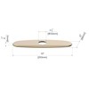 Derengge RP-1105-BG 8 Inch Faucet Deck Plate Kitchen Escutcheon Hole