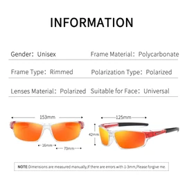 HGDGears Sports Polarized Sunglasses for Men UV400 Protection Sun Glasses Fishing Golf Wrap Around Glasses