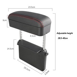 Vechkom Car Armrest Storage Box Adjustable Car Center Console Armrest Box Car Seat Gap Filler Organizer for Most Vehicles SUV Trucks