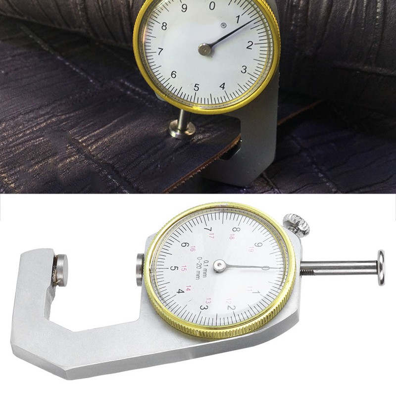 Thickness Gauge Silver Portable Accurate Measuring Jewelry Leather Board Equipment
