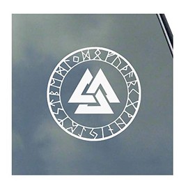 Asatru Protection Rune Vinyl Sticker Decal Norse Heathen Odin Thor Loki Viking