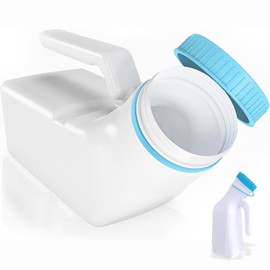 LKCCTK Urinary for Men, Large Diameter, 33.8 fl oz (1000 ml), Large Capacity, Leak Proof, Lightweight, Easy to Carry, No Spills, For Camping, Traveling, Bedside Urinals