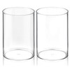 2 Pcs Pen Holder Acrylic Cylinder Container Stylish Clear Acrylic
