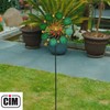 CIM Metal Windmill - Exotic Flower - Diameter 34 cm,